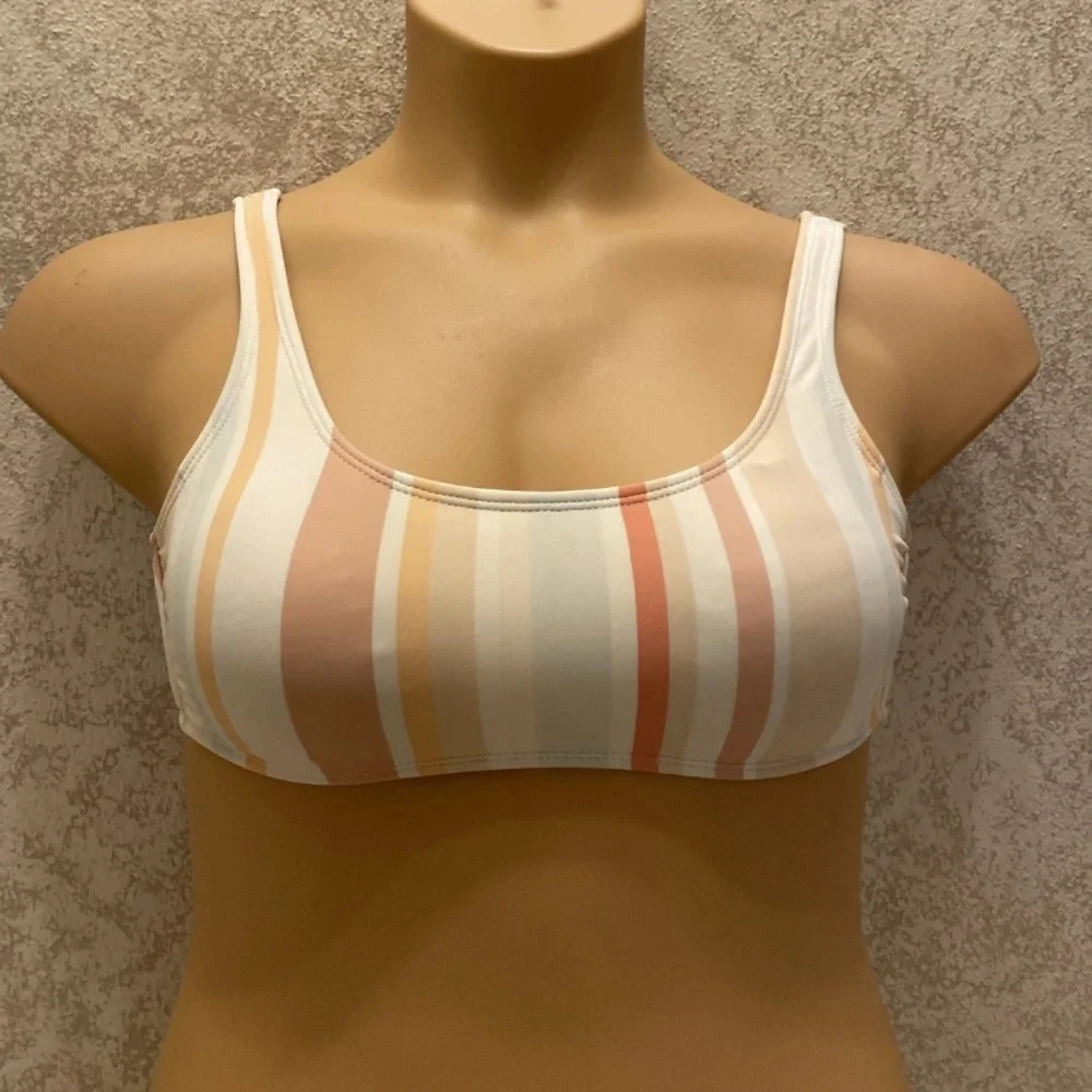 Xhilaration Multicolor Striped Bikini Top